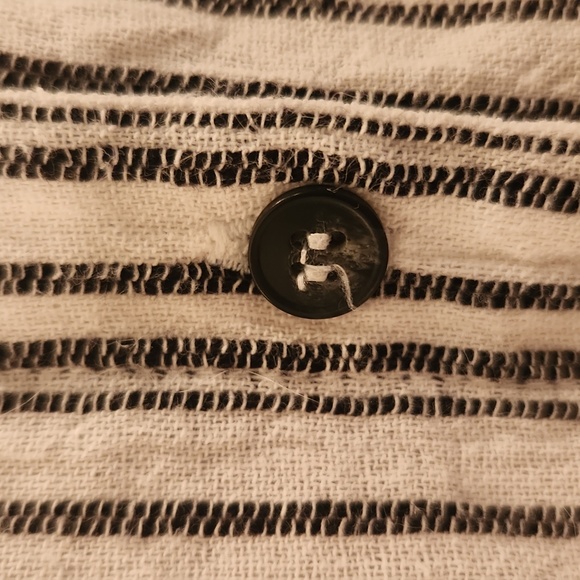 Reformation Striped Linen Dress Size Medium Without Belt - Picture 4 of 9